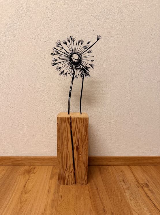 Altholz Balken Pusteblume 6.0