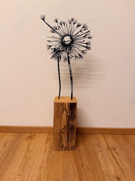 Altholz Balken Pusteblume 8.0